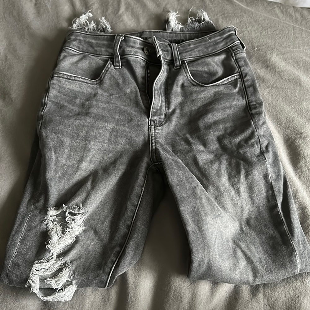 Grey American Eagle Next Level Stretch Jeans
